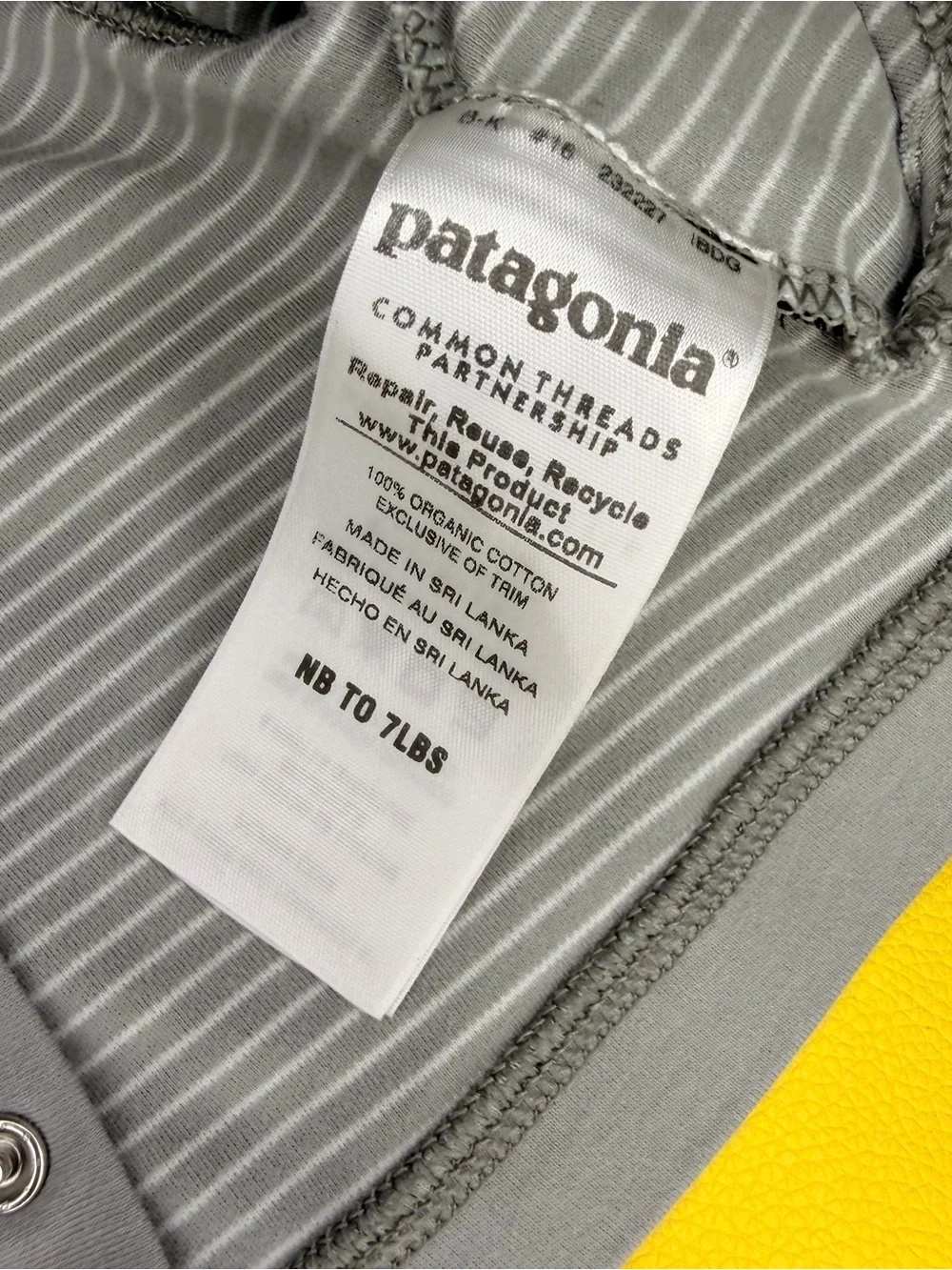 Patagonia Striped Cotton Baby Hoodie Jacket Bundle of Two Newborn & 0-3Months